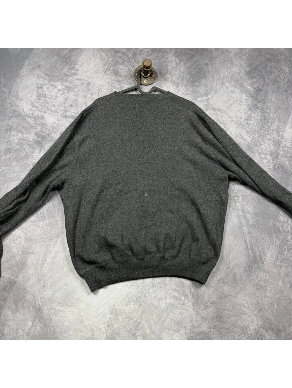 Polo Ralph Lauren Crew Neck Pullover Sweater Mens L Grey Pony Preppy